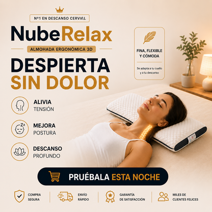THEGA™ NubeRelax - Almohada Ergonómica 3D
