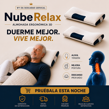 THEGA™ NubeRelax - Almohada Ergonómica 3D
