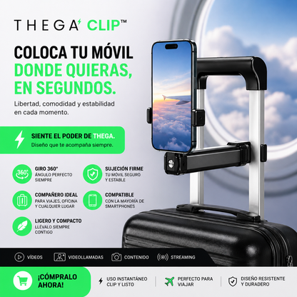 THEGA CLIP™ - SOPORTE DE MÓVIL PORTÁTIL