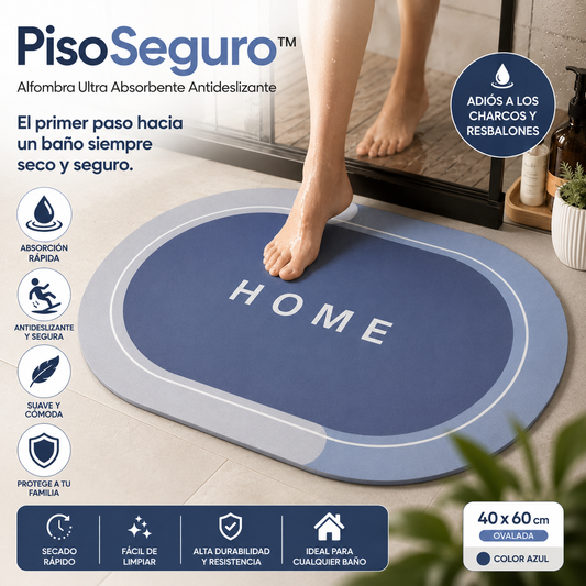 PisoSeguro - Alfombra Ultra Absorbente Antideslizante