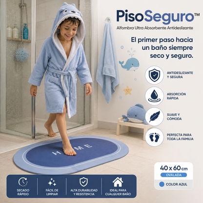 PisoSeguro - Alfombra Ultra Absorbente Antideslizante