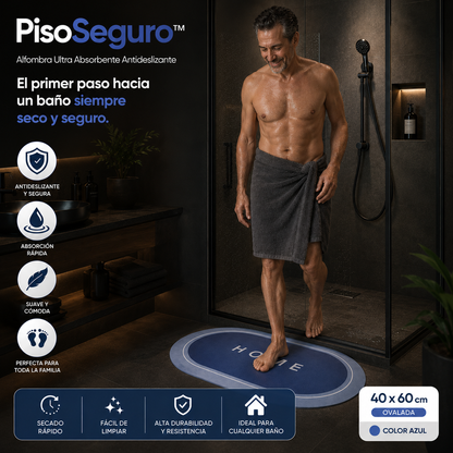 PisoSeguro - Alfombra Ultra Absorbente Antideslizante