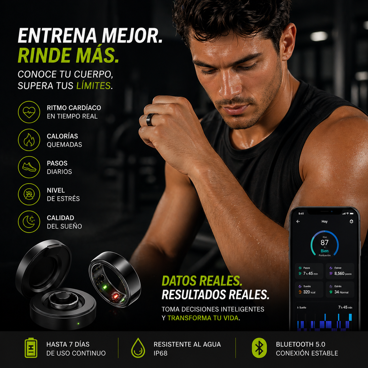 THEGA RING™ - Domina tu salud desde un solo dedo!