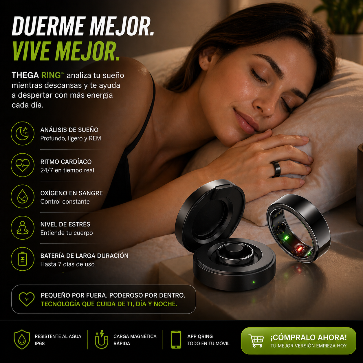 THEGA RING™ - Domina tu salud desde un solo dedo!