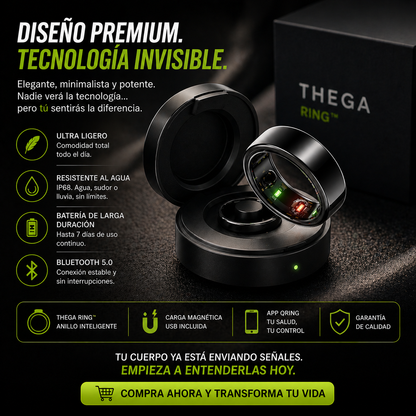 THEGA RING™ - Domina tu salud desde un solo dedo!