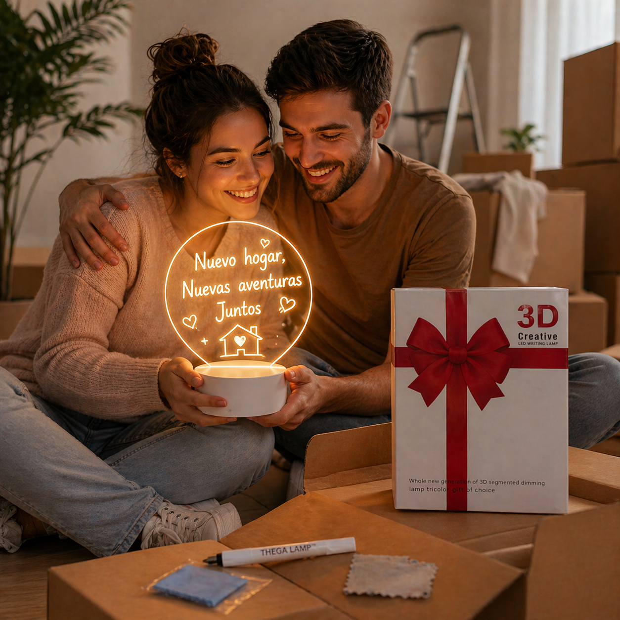 THEGA LAMP™ REDONDA - REGALA EMOCIONES EN EL DÍA DE LAS MADRES