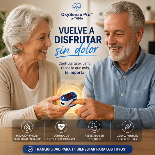 OxySense Pro™ by THEGA - Oxímetro Digital de Alta Precisión