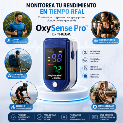 OxySense Pro™ by THEGA - Oxímetro Digital de Alta Precisión
